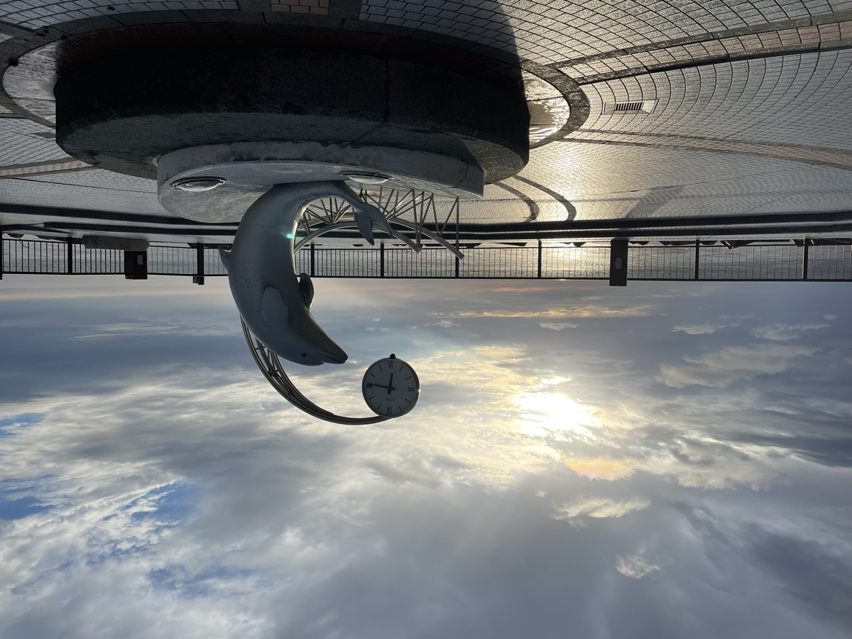 稚内港北防波堤ドームの内側