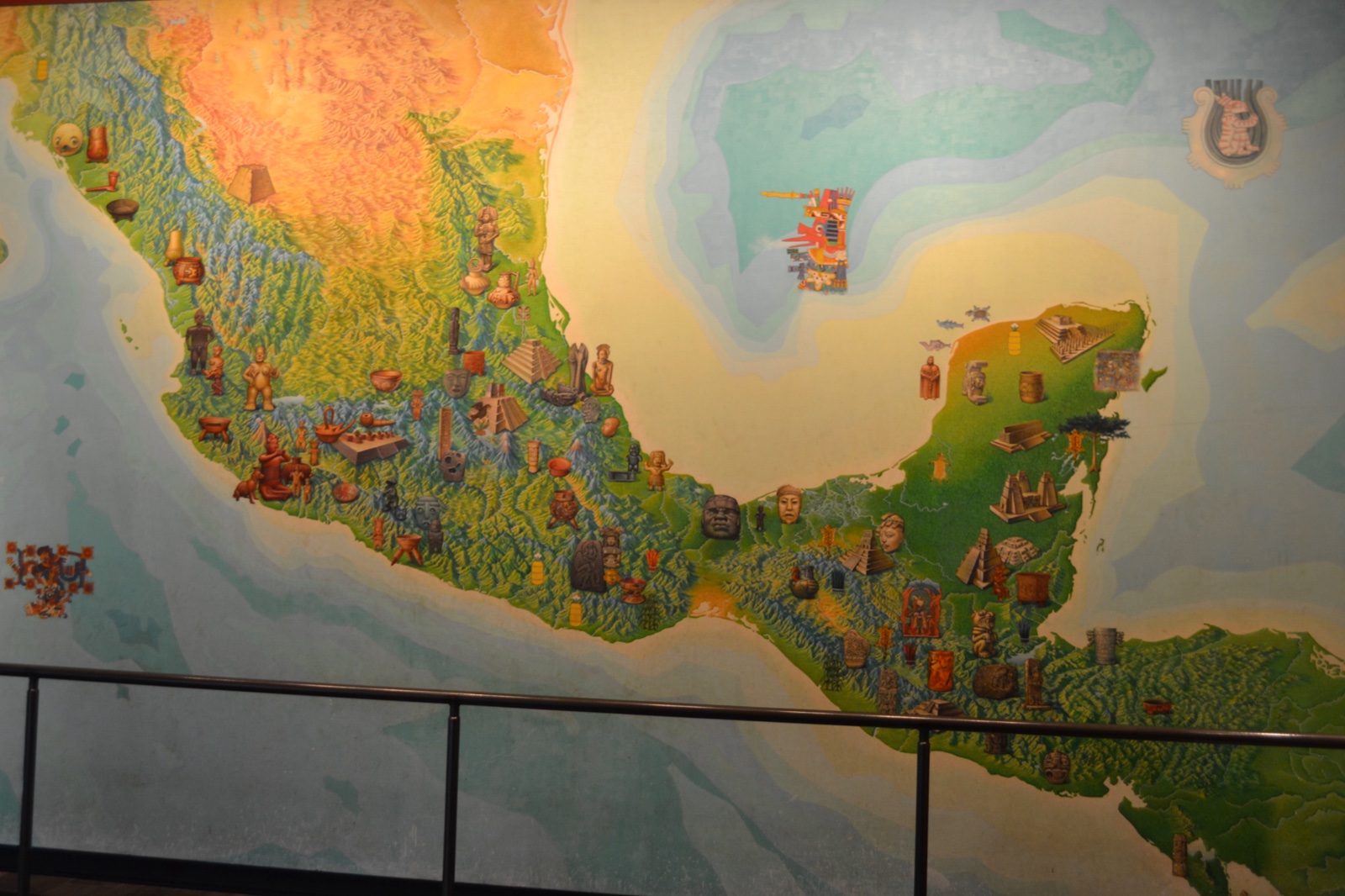 メソアメリカの地図