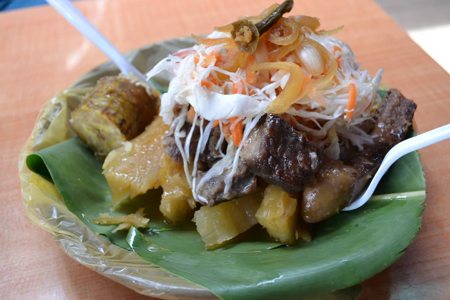 Vigorón — Granada's signature dish
