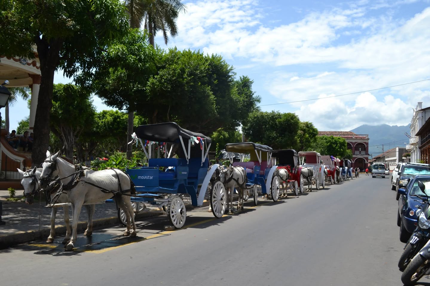 Horse-drawn carriages in Granada