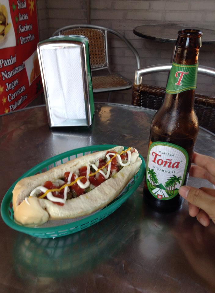 Hot dog and Toña in Granada